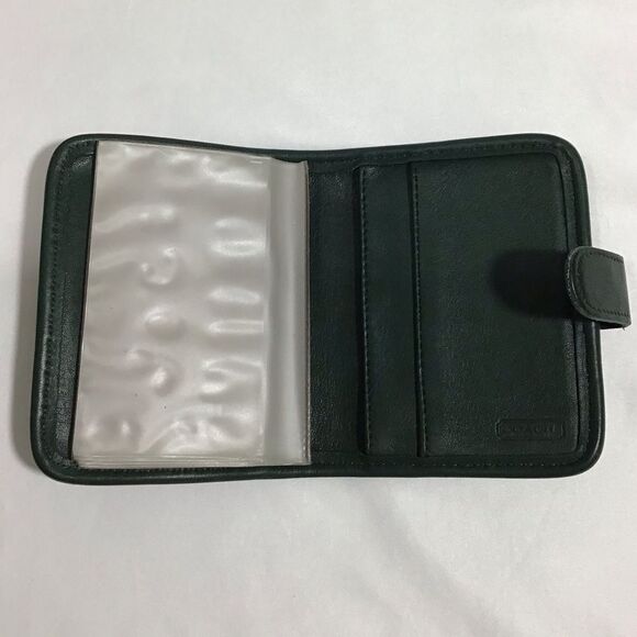 Coach Green Vintage Billfold Wallet Photo Album Unisex - Picture 9 of 11